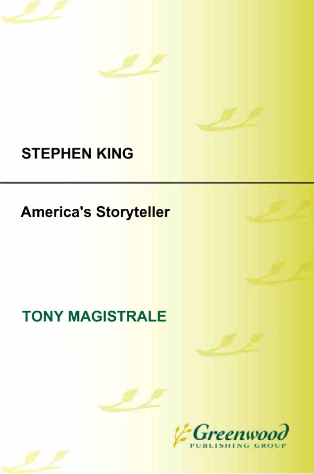 Stephen King: America's Storyteller page Cover1