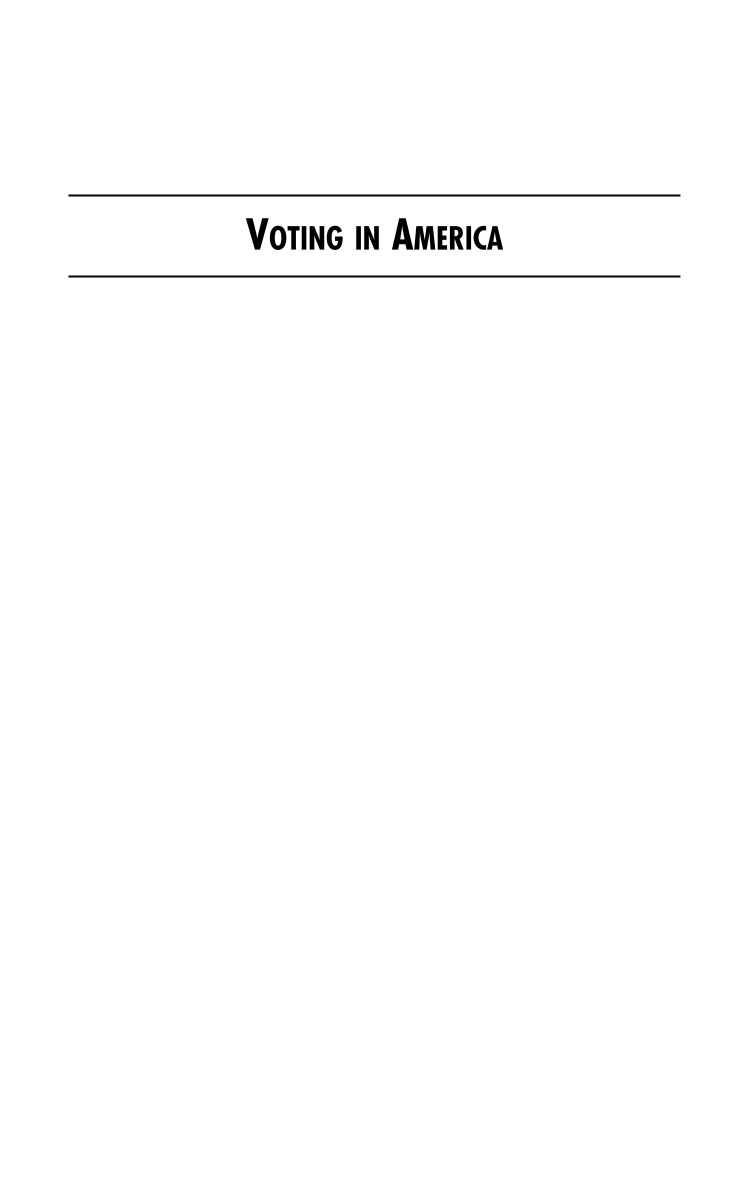 Voting in America [3 volumes] page Vol1:i