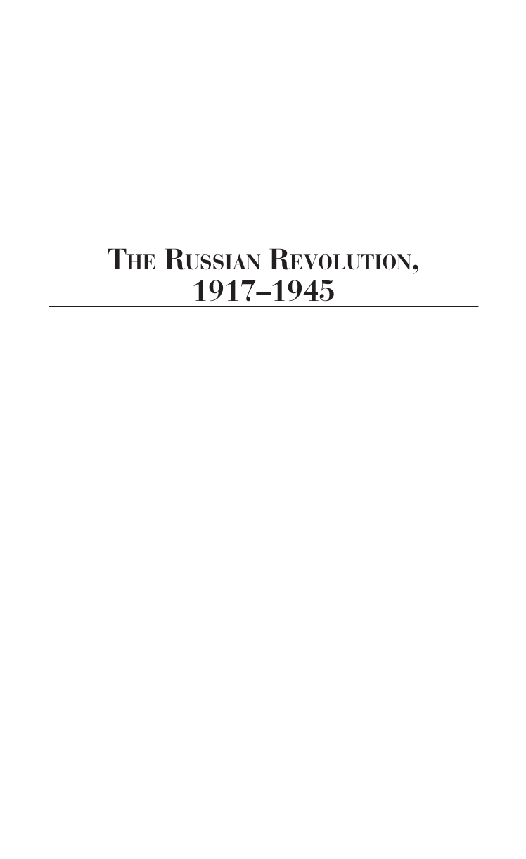 The Russian Revolution, 1917–1945 page i