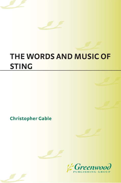 The Words and Music of Sting page Cover1