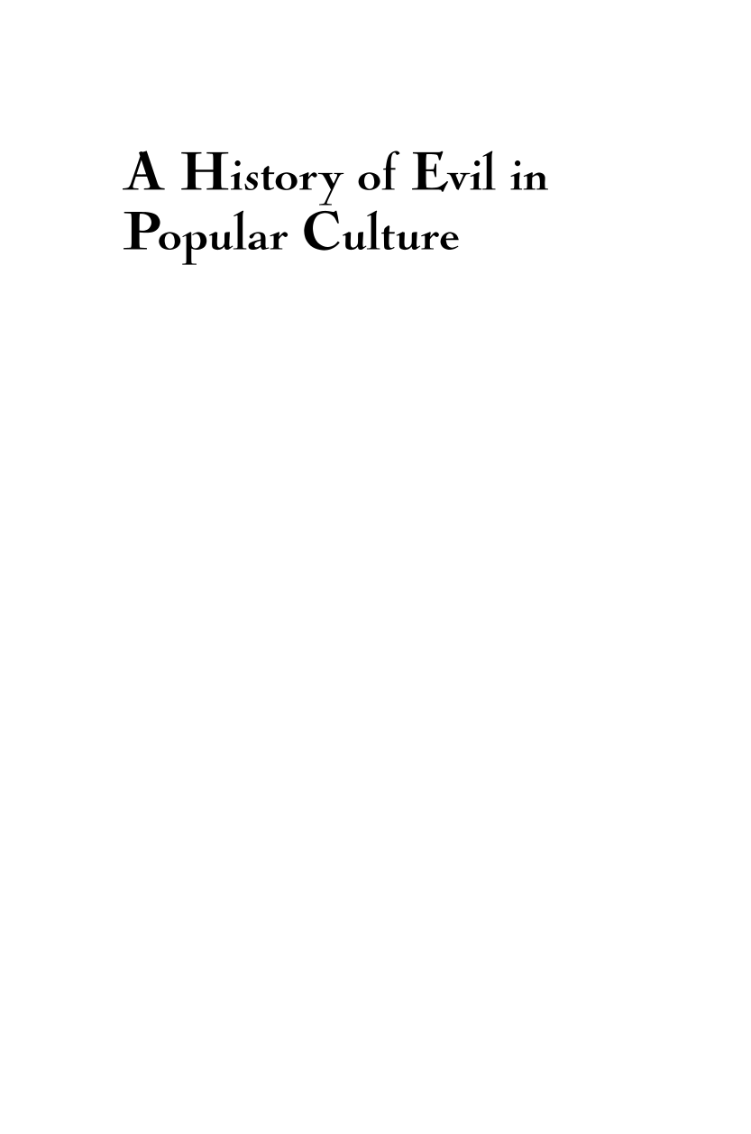 A History of Evil in Popular Culture: What Hannibal Lecter, Stephen King, and Vampires Reveal About America [2 volumes] page i1