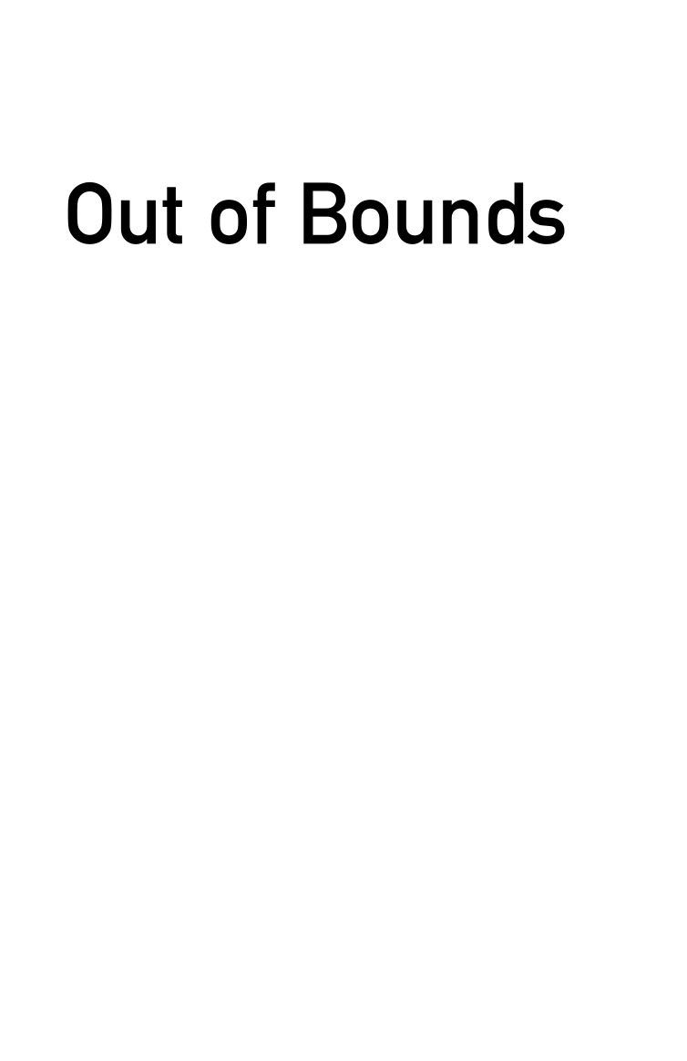 Out of Bounds: Racism and the Black Athlete page i