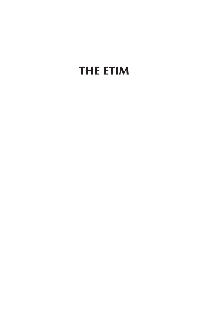 The ETIM: China's Islamic Militants and the Global Terrorist Threat page i