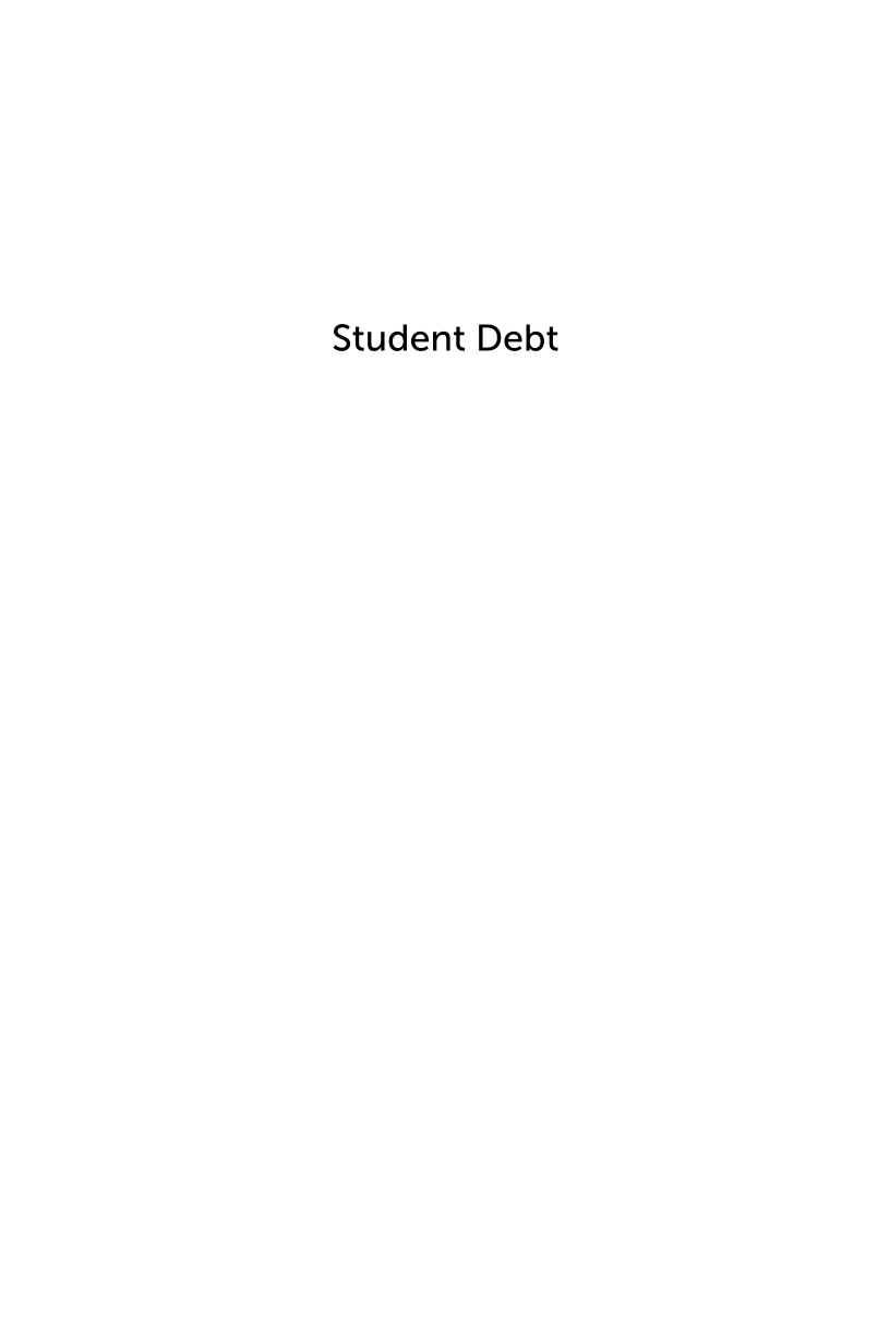 Student Debt: A Reference Handbook page i