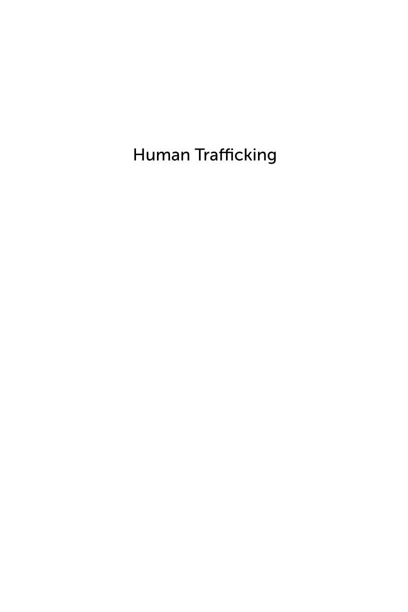 Human Trafficking: A Reference Handbook page i1