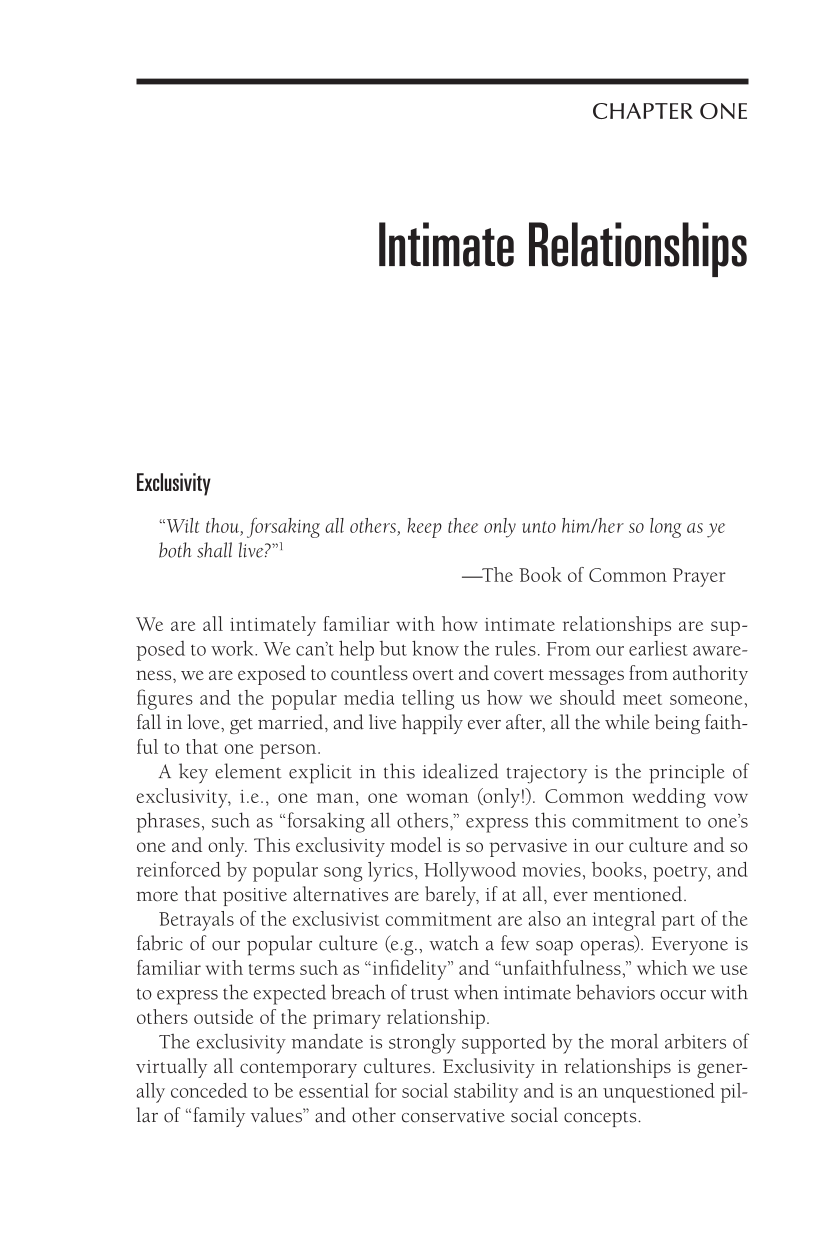 Relax, It's Just Sex: Understanding Non-Possessive Intimate Relationships page 1