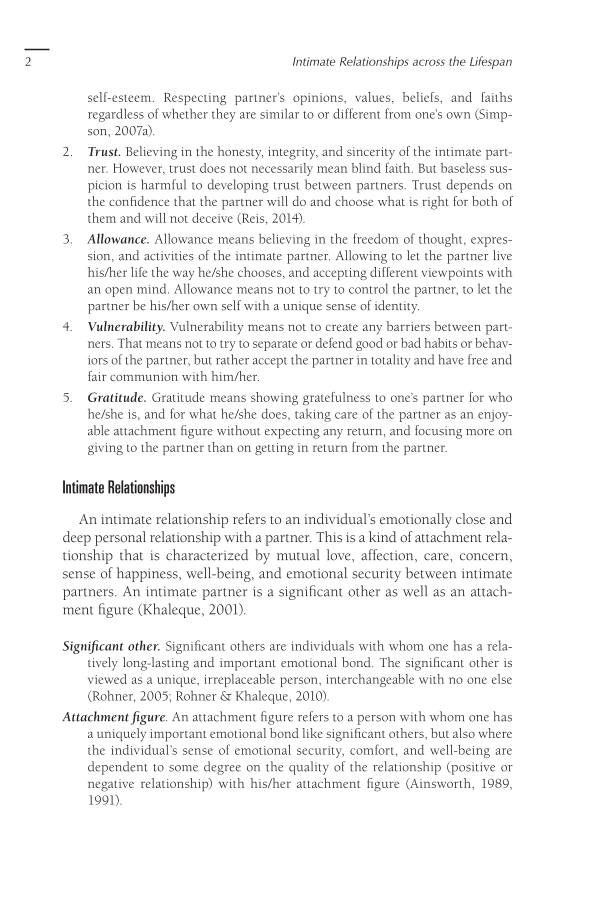 Intimate Relationships Across the Lifespan: Formation, Development, Enrichment, and Maintenance page 2