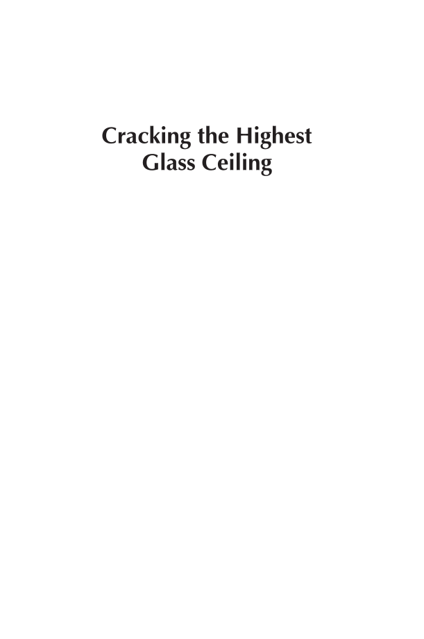 Cracking the Highest Glass Ceiling: A Global Comparison of Women's Campaigns for Executive Office page i