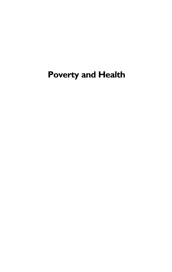 Poverty and Health: A Crisis Among America's Most Vulnerable [2 volumes] page Vol1:i