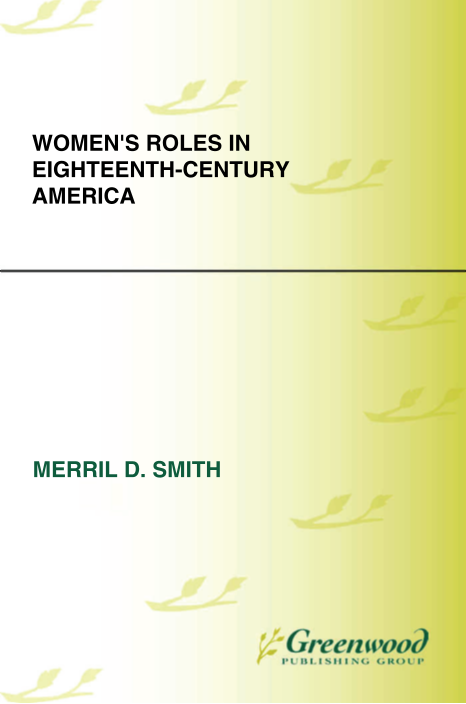 Women's Roles in Eighteenth-Century America page Cover1