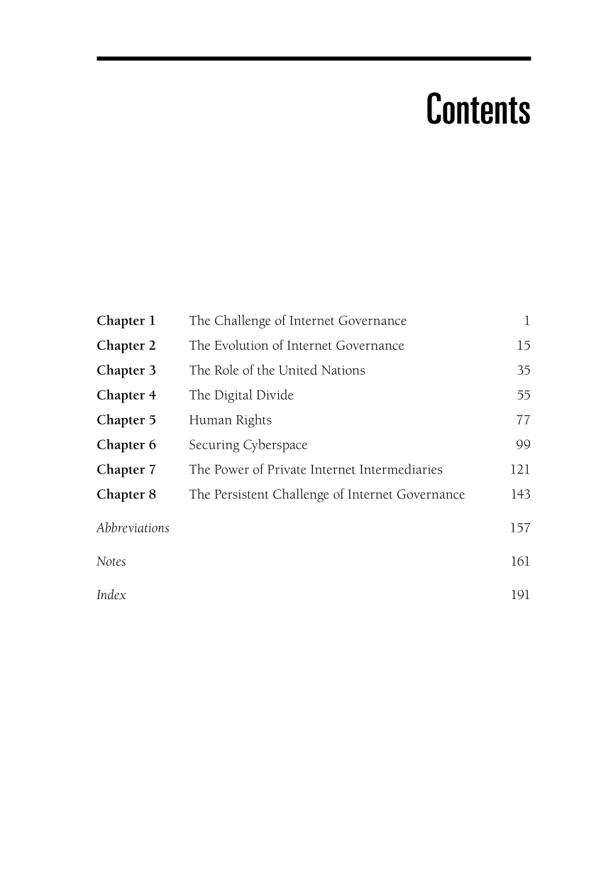Controlling Cyberspace: The Politics of Internet Governance and Regulation page vii1