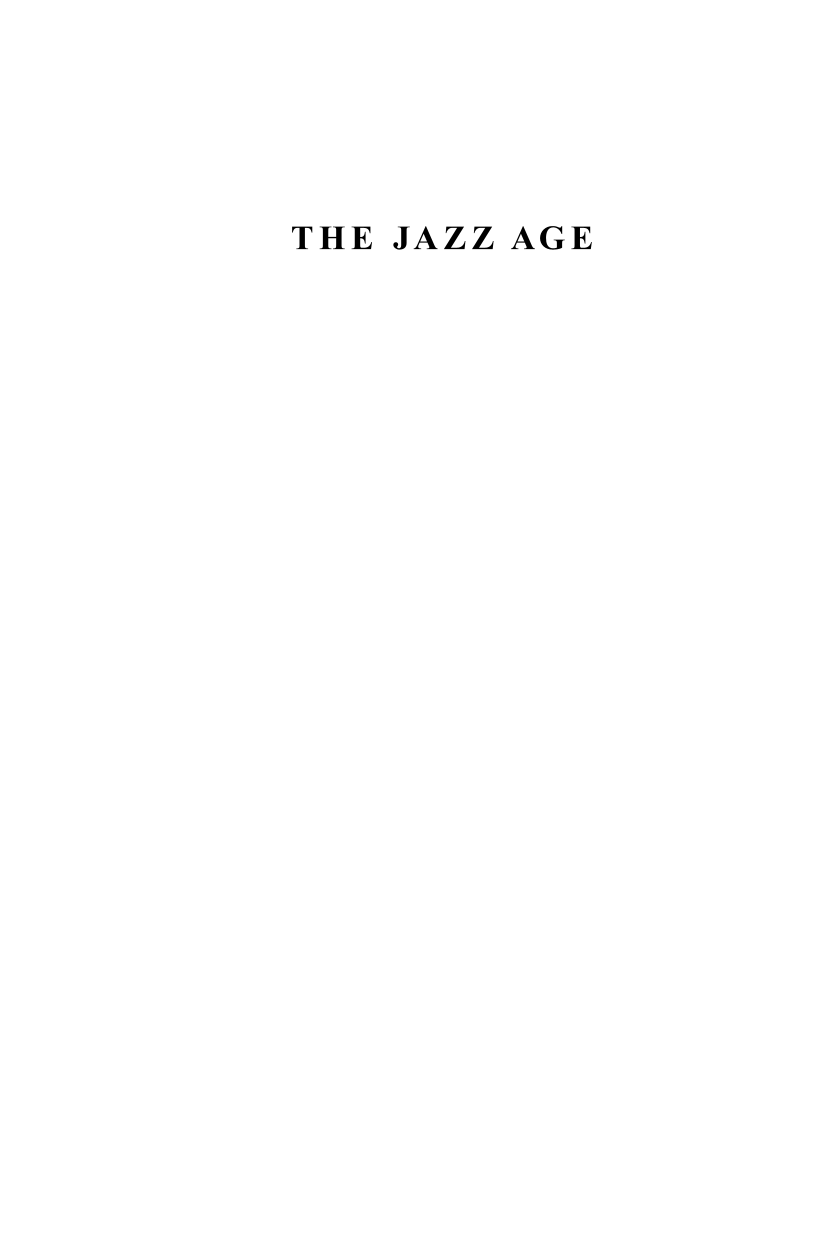 The Jazz Age: A Historical Exploration of Literature page i