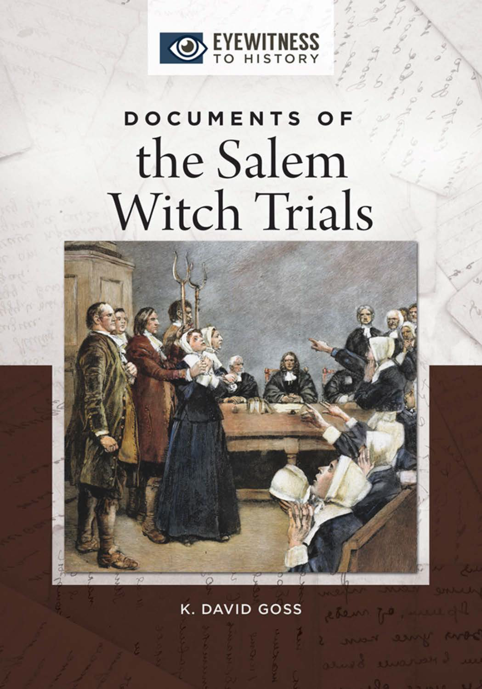 Documents of the Salem Witch Trials page Cover1
