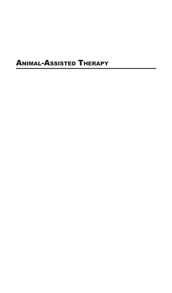 Animal-Assisted Therapy page i