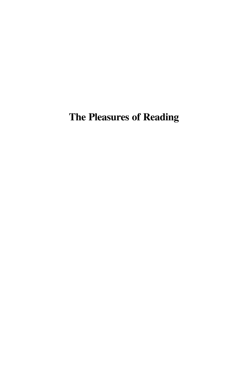 The Pleasures of Reading: A Booklover's Alphabet page i