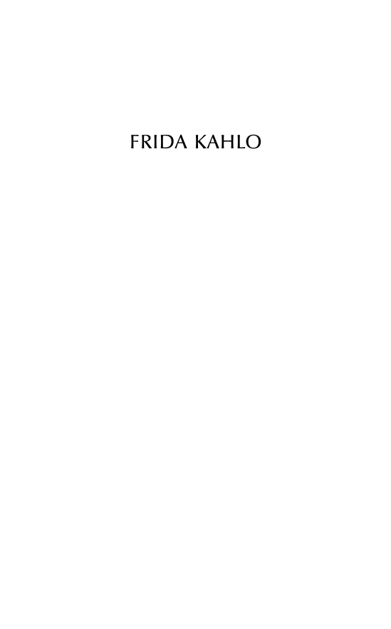 Frida Kahlo: A Biography page i