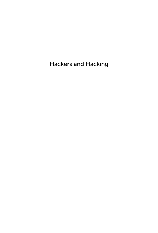 Hackers and Hacking: A Reference Handbook page i