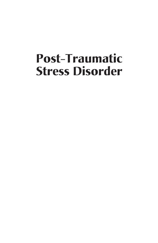 Post-traumatic Stress Disorder page i