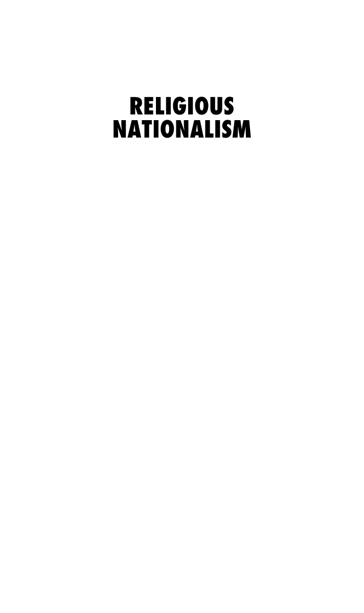 Religious Nationalism: A Reference Handbook page i