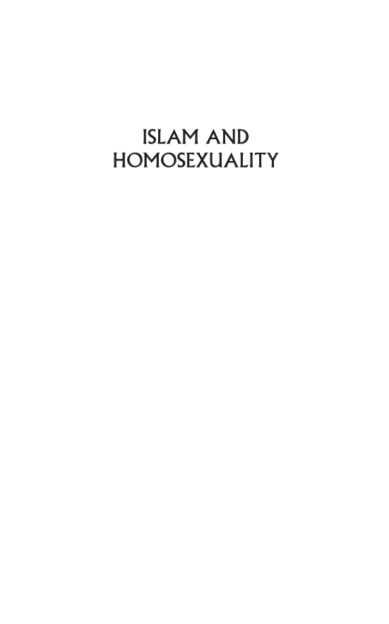 Islam and Homosexuality [2 volumes] page Vol1:i