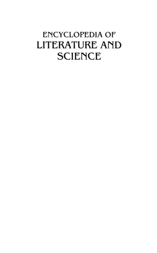 Encyclopedia of Literature and Science page i
