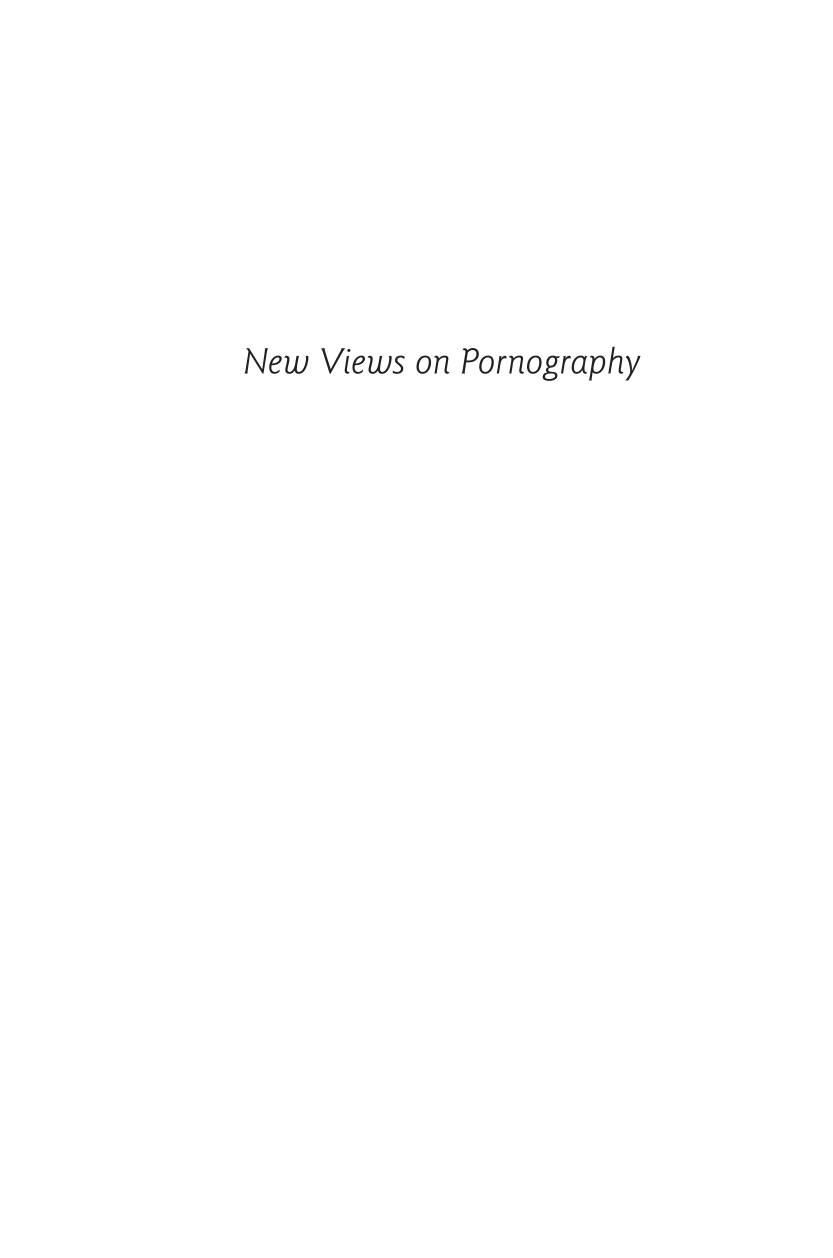 New Views on Pornography: Sexuality, Politics, and the Law page i
