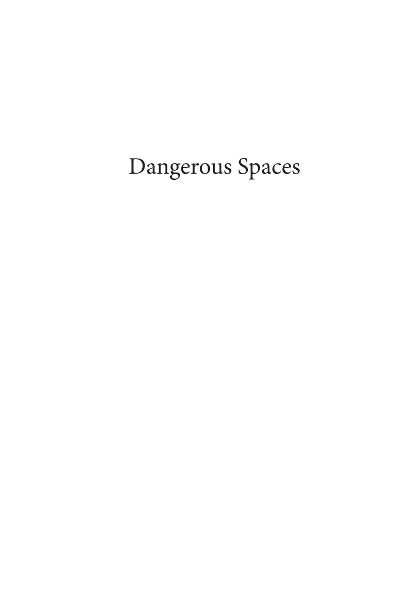 Dangerous Spaces: Beyond the Racial Profile page i