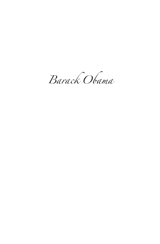 Barack Obama: The Voice of an American Leader page i