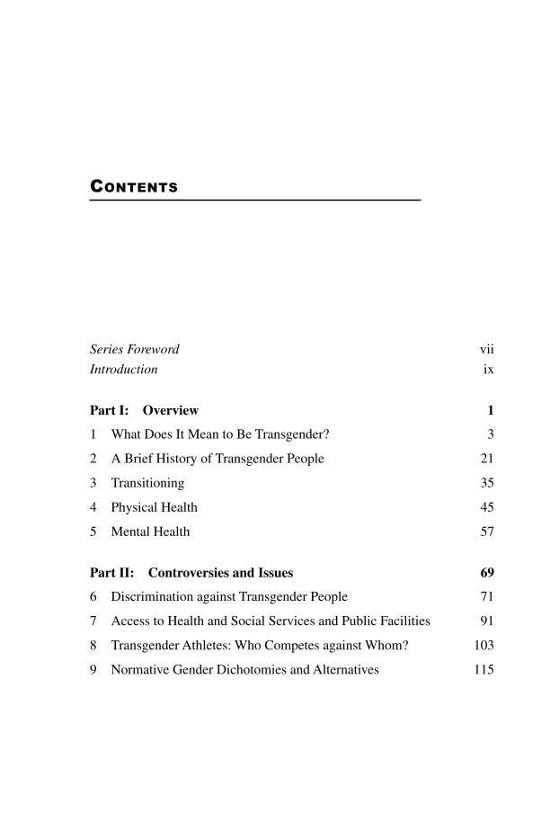 Transgender Health Issues page v1