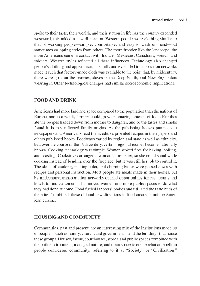 The World of Antebellum America: A Daily Life Encyclopedia [2 volumes] page V1:xxiii