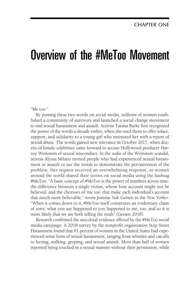 The #MeToo Movement page 1