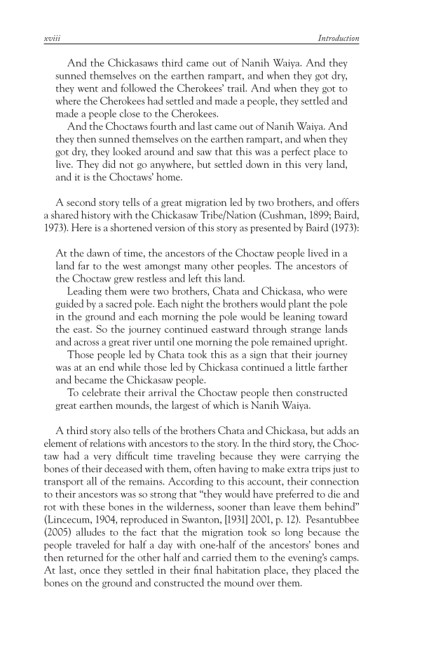 The Story of the Choctaw Indians: From the Past to the Present page xviii