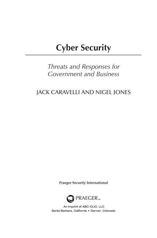 Cyber Security: Threats and Responses for Government and Business page iii