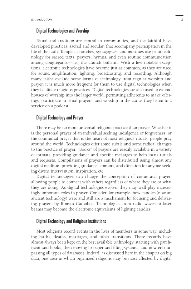 Religion Online: How Digital Technology Is Changing the Way We Worship and Pray [2 volumes] page v1:5