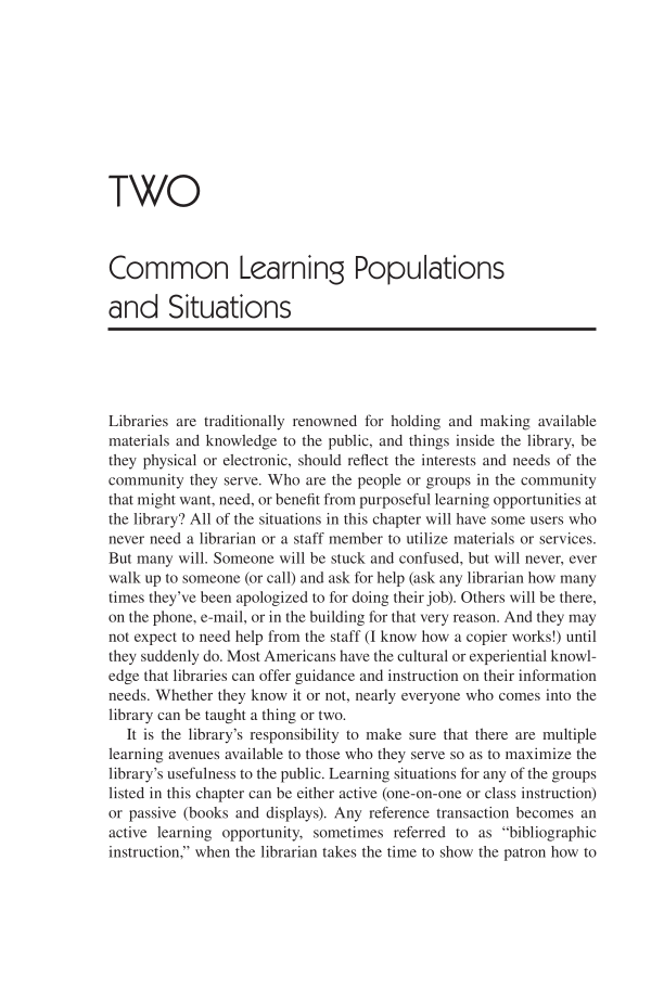 Teaching Adult Learners: A Guide for Public Librarians page 9