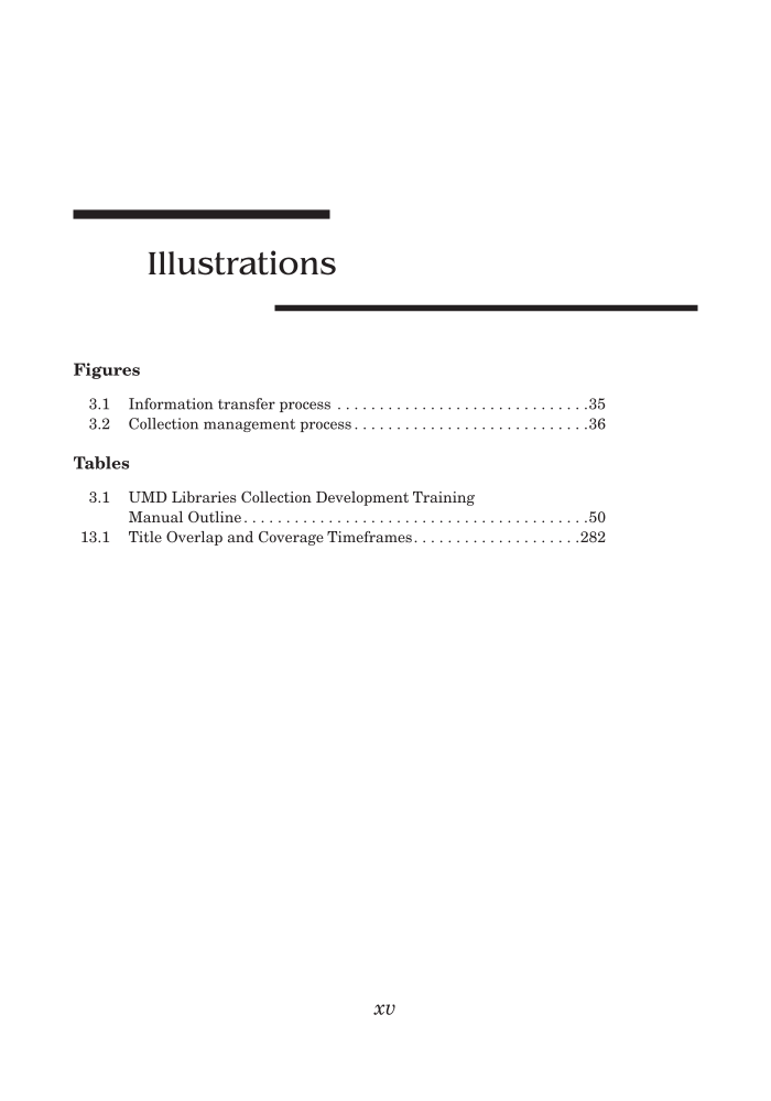 Collection Management Basics, 7th Edition page xv