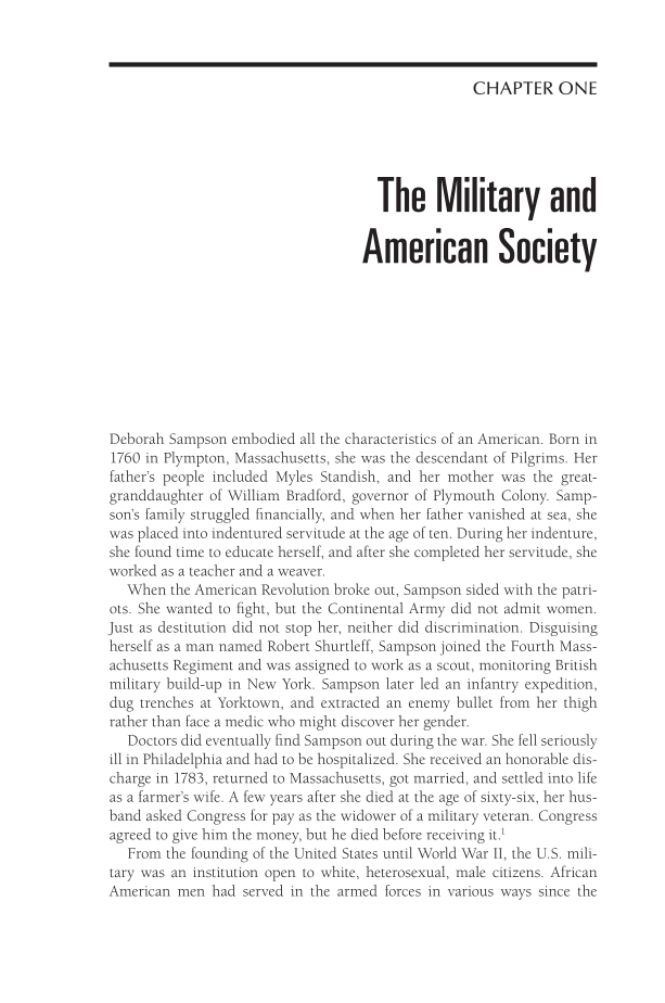 The U.S. Military and Civil Rights Since World War II page 1
