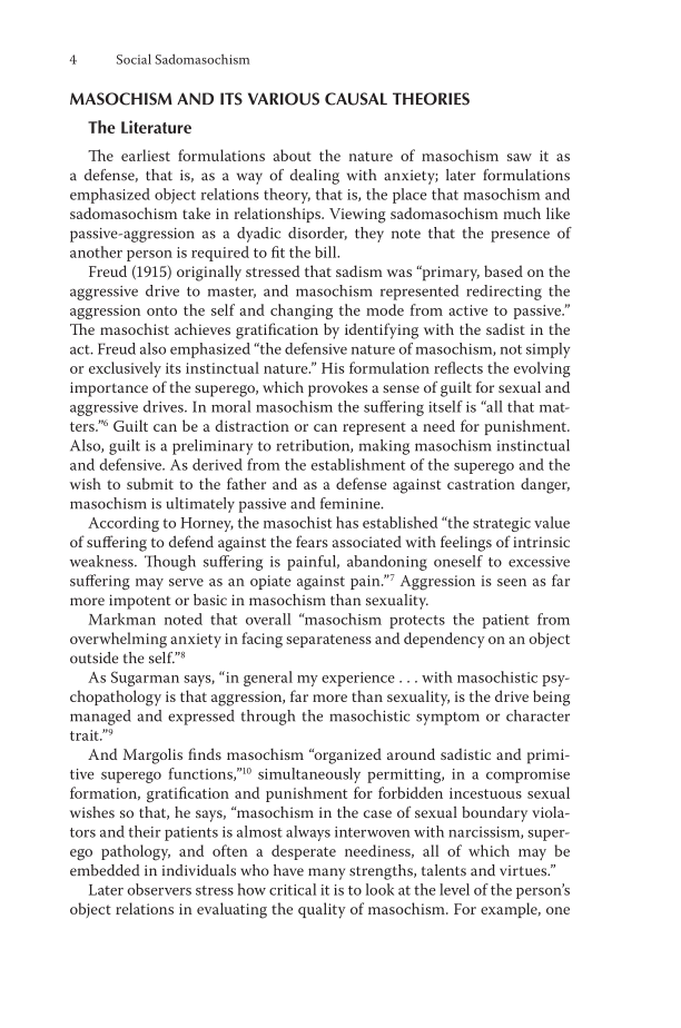 Social Sadomasochism: How Emotional Dominance and Submission Affect People's Lives page 4