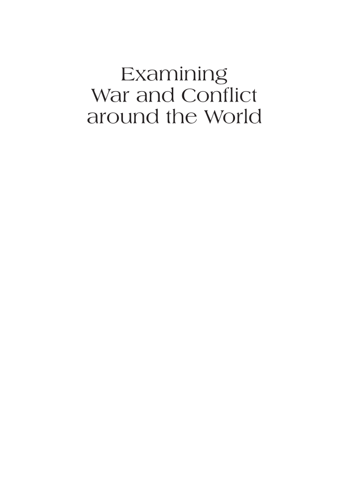 Examining War and Conflict around the World page i