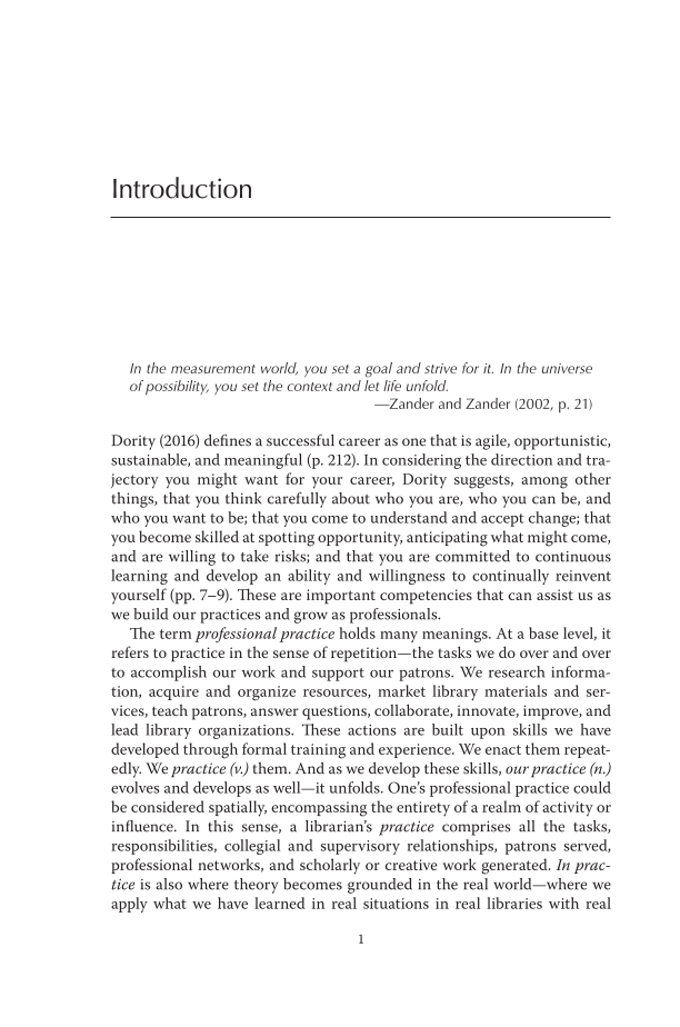 How to Thrive as a Library Professional: Achieving Success and Satisfaction page 1