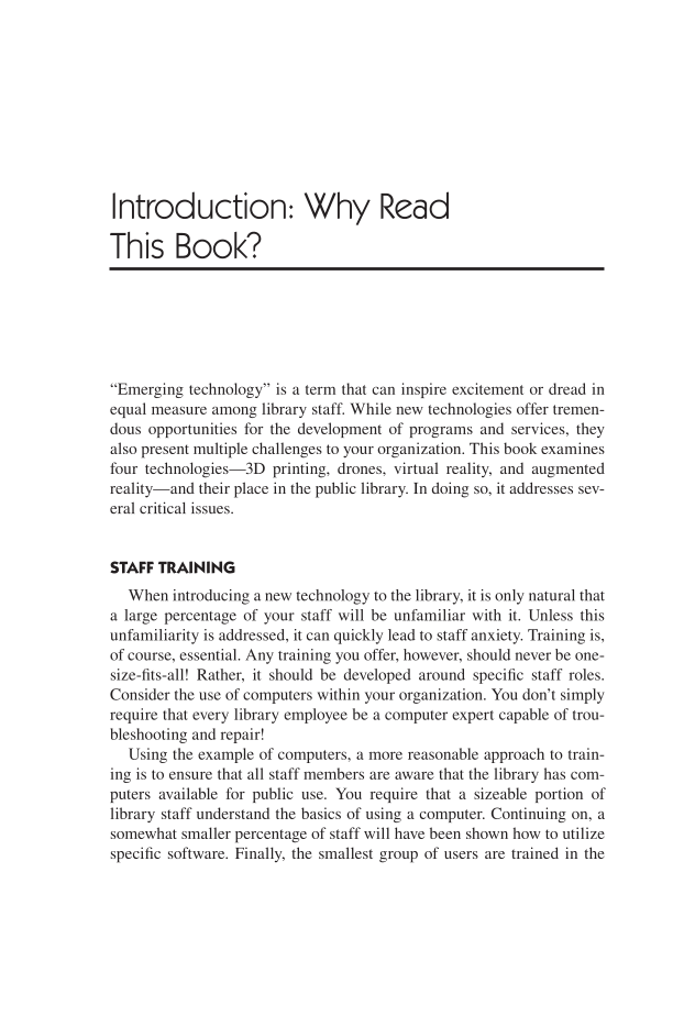 Best Technologies for Public Libraries: Policies, Programs, and Services page ix