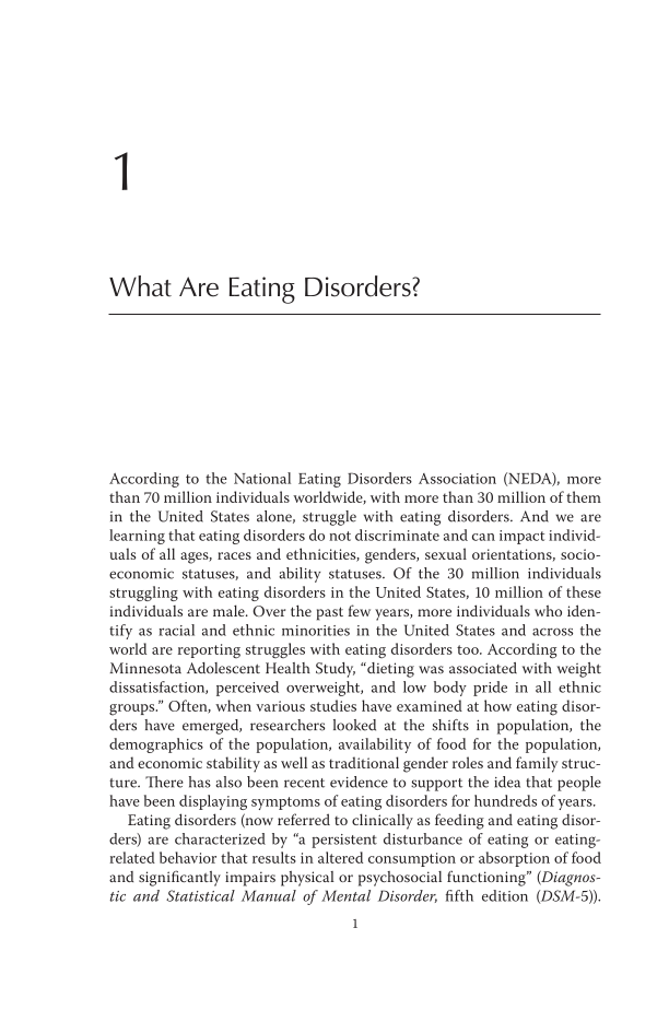 What You Need to Know about Eating Disorders page 1