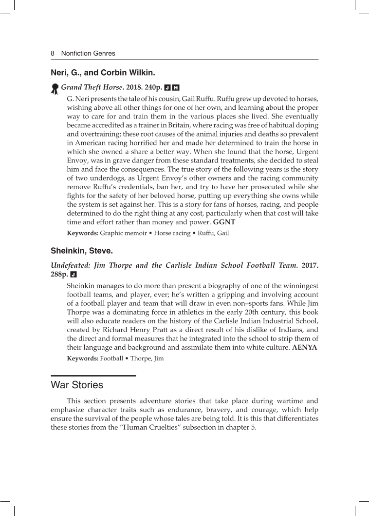 Young Adult Nonfiction: A Readers' Advisory and Collection Development Guide page 8