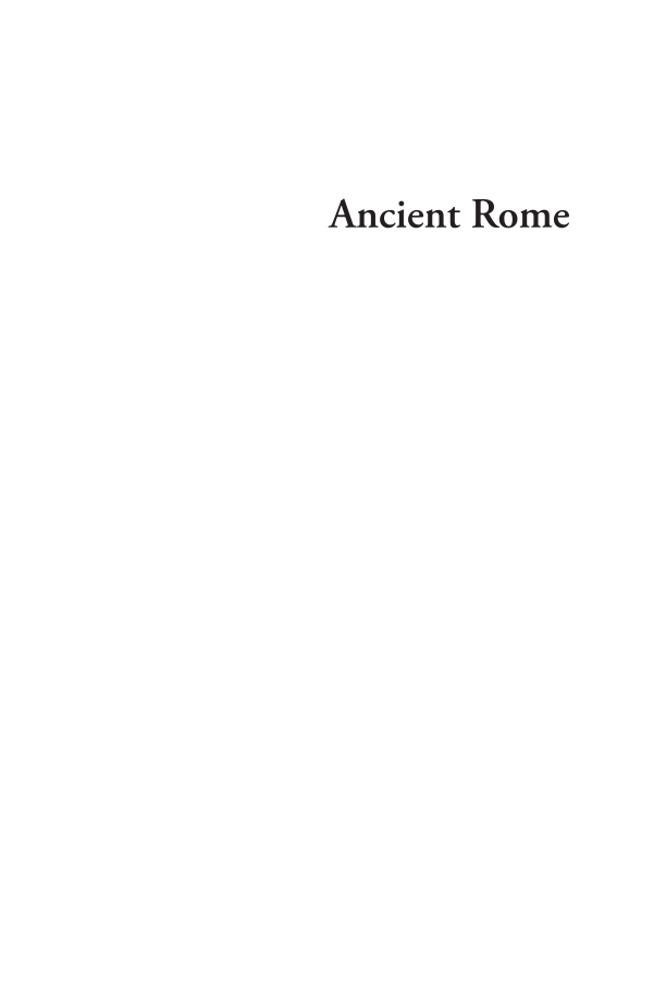 Ancient Rome: Facts and Fictions page i