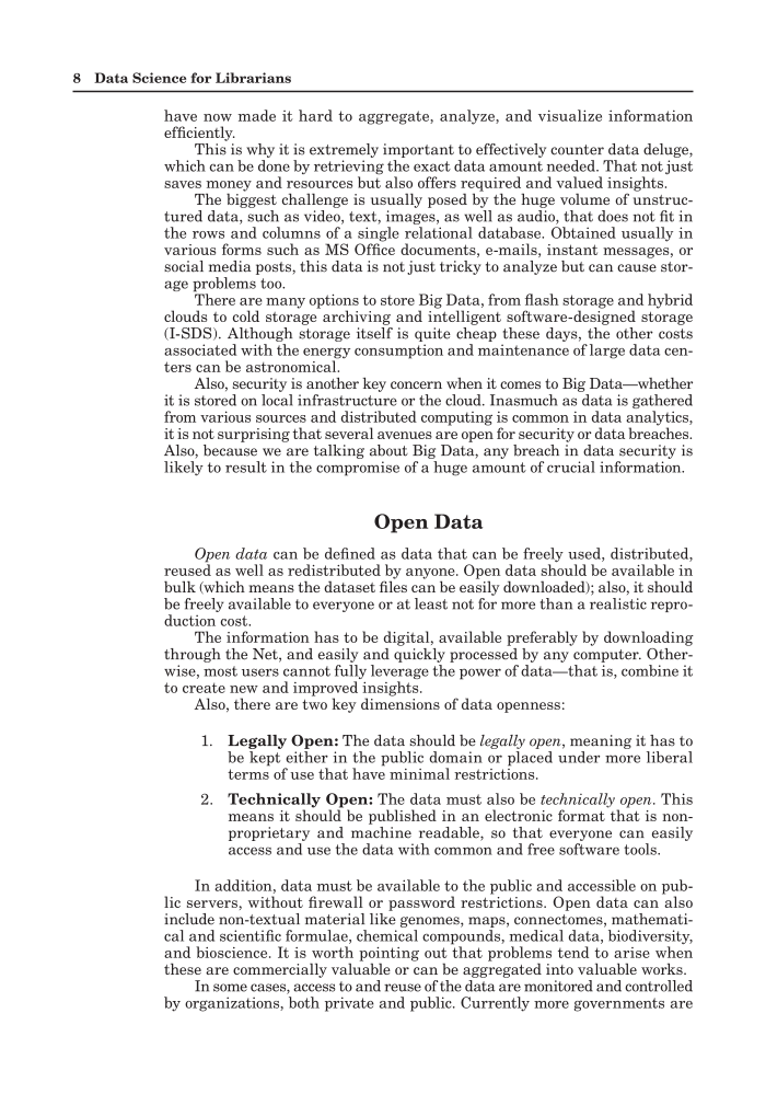 Data Science for Librarians page 8