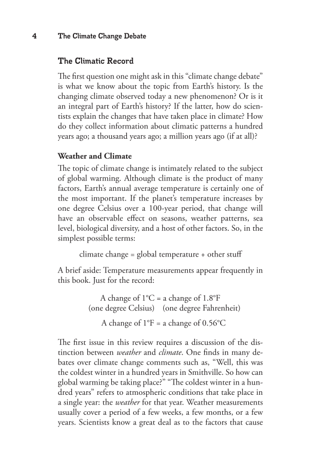 The Climate Change Debate: A Reference Handbook page 4