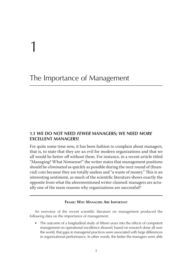 High Performance Managerial Leadership: Best Ideas from around the World page 1