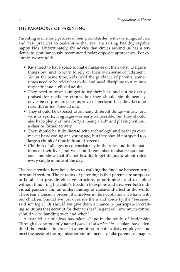 Negotiating at Home: Essential Steps for Reaching Agreement with Your Kids page 8