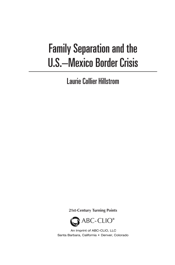 Family Separation and the U.S.-Mexico Border Crisis page iii