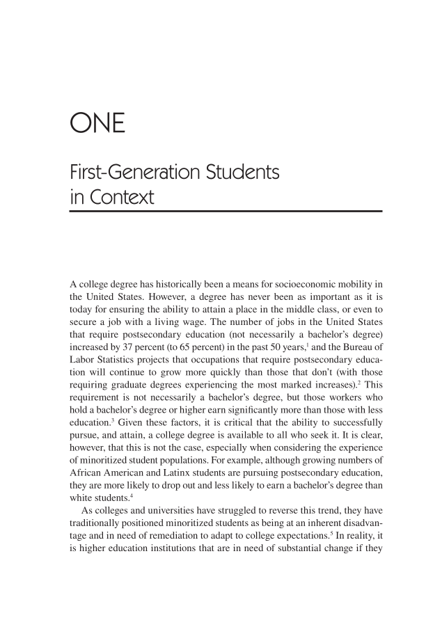 Academic Library Services for First-Generation Students page 1